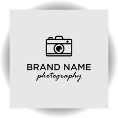 Photography design logo template