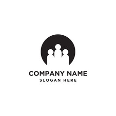 human logo design template. icon illustration