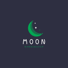 moon logo template, vector