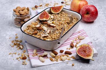 Granola with fruit
