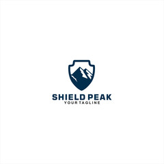 Shield Peak Logo Design idea