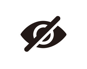 Blind eye icon symbol vector
