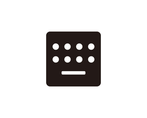 Keyboard icon symbol vector