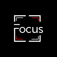 Focus Photograph Creative Modern Simple Logo Design Template Element Vector