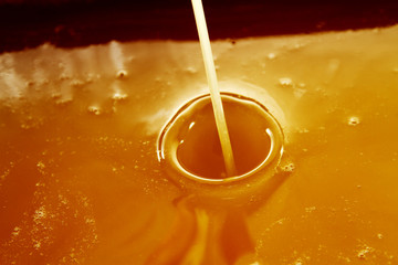 Macro of saturated oil background