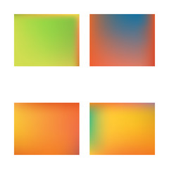 Obraz premium Smooth gradient mesh background. Futuristic backdrop with simple muffled colors. Vector illustration pastel. Orange modern abstract design for mobile app and user interface.