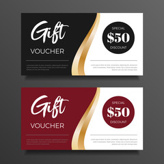 Modern Creative Gift Voucher Card Design For Shop Business Advertisement