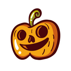 Pumpkin Halloween Hand drawn Doodle Illustration