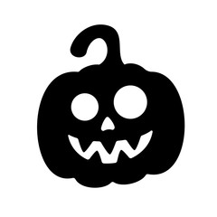 Pumpkin Halloween Silhouette Icon Symbol