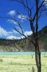 lake in mountain - Kawah Putih, Ciwidey, Bandung, West Java, Indonesia