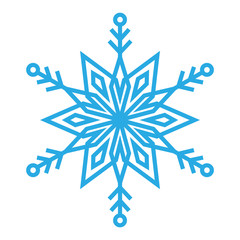 Unique Snowflake Icon Symbol Design