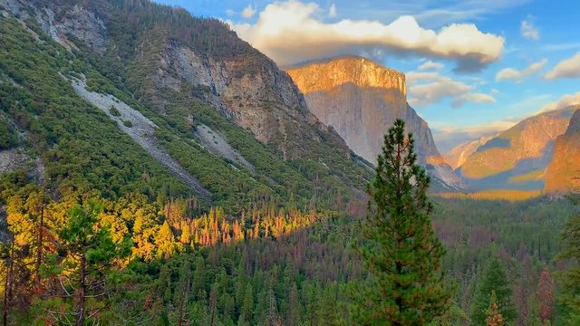 HD panoramic stock footage capturing the most breathtaking beauty of Yosemite National Park.