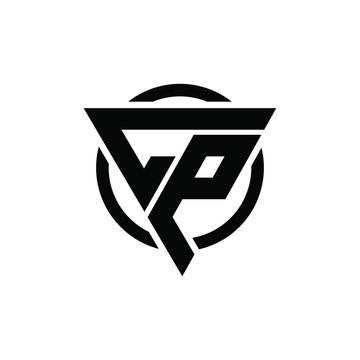 CPL, PLC, LCP, LPC, PCL Triangle Logo Circle Monogram Design Vector Super Hero Concept [Converted]