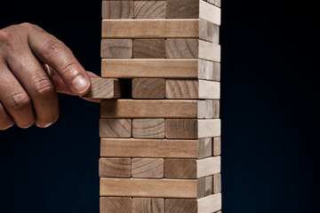 ブロックを積み上げる