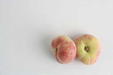 Paraguayan peach on white background