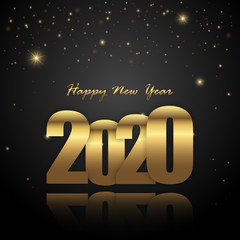 happy new year 2020 greetings background