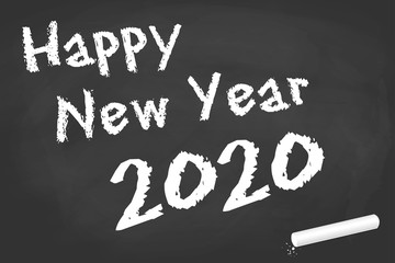 black board for New Year 2020 greetings