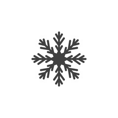 Star snowflake ornate vector icon. filled flat sign for mobile concept and web design. Snowflake ornament glyph icon. Symbol, logo illustration. Vector graphics