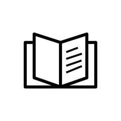 open book icon vector design template
