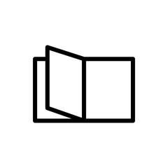 open book icon vector design template