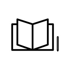 open book icon vector design template