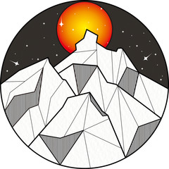 Mountain Illustration #06
