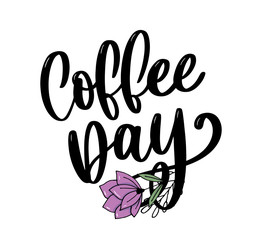 1 October International coffee day Logo. World Coffee day Logo Icon vector illustration on white background.