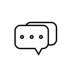 bubble speech icon vector design template