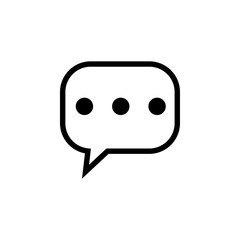 bubble speech icon vector design template