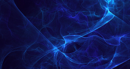 3D rendering abstract fractal electromagnetic background 
