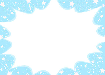 吹出し　星空　背景