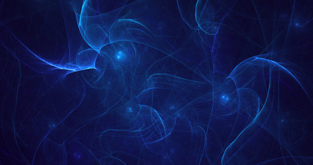 3D rendering abstract fractal electromagnetic background 