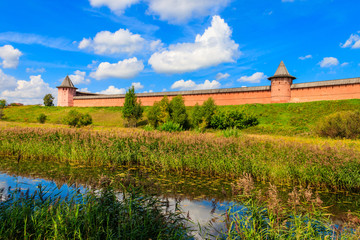 Monastery of Saint Euthymius wall in Suzdal, Russia