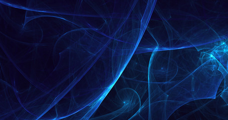 3D rendering abstract fractal electromagnetic background 