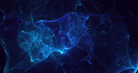 Obraz na płótnie Canvas 3D rendering abstract fractal electromagnetic background 