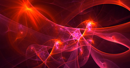 3D rendering abstract fantasy light fractal background