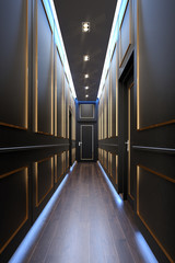 Corridor design ,interior of modern luxury style, 3d Rendering, 3d illustration © Pholtana
