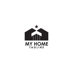 Home logo design vector template