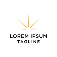 sun ilustration logo vector icon template