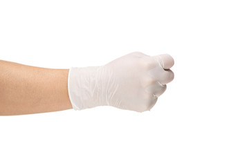 医療用手袋 握る