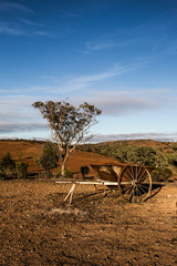 Fototapeta na wymiar Wagon is Australian Outback