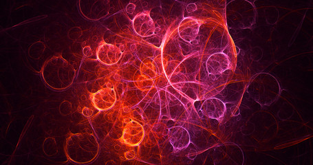 3D rendering abstract fantasy light fractal background