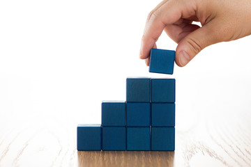 ブロックを積み上げる