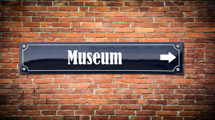 Schild 404 - Museum - obrazy, fototapety, plakaty