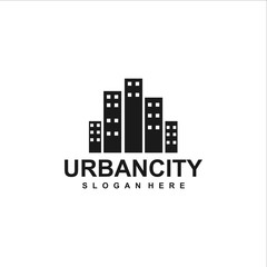 Fototapeta premium urban logo template design vector, creative idea concept