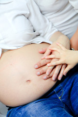Ciążowy brzuch 2 - obrazy, fototapety, plakaty