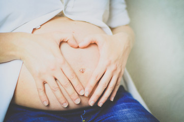 Ciążowy brzuszek 3 - obrazy, fototapety, plakaty