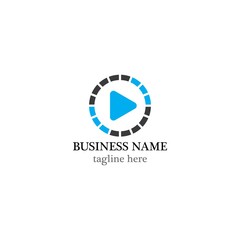 Music logo template vector icon illustration