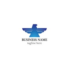 Obraz premium Eagle logo vector icon design