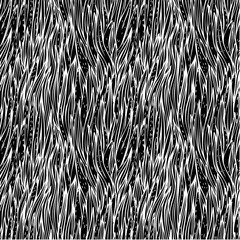 Seamless black and white grass vector patterned background